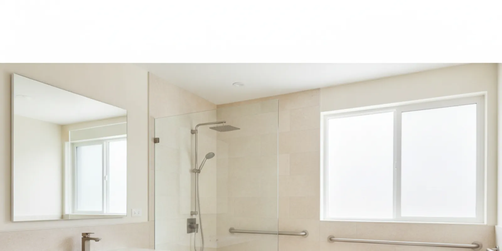 Barrier-free accessible ADA bathroom remodel in El Paso by Pass City Bath Co.