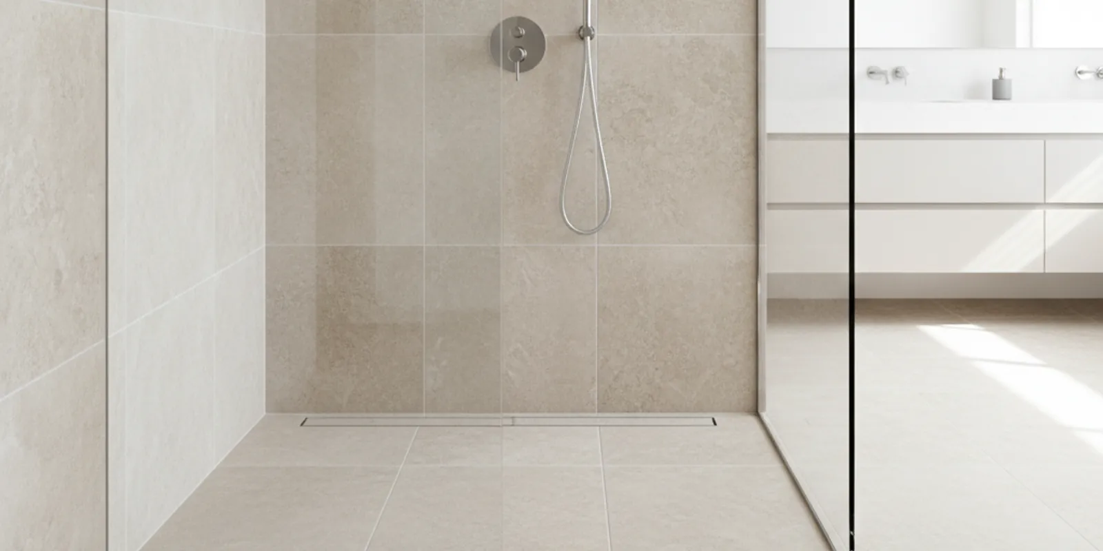 Curbless walk-in shower conversion in El Paso by Pass City Bath Co.